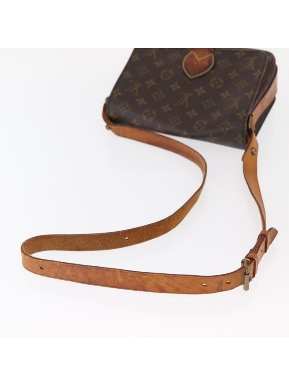 Authentic LOUIS VUITTON Monogram Cartouchiere MM Shoulder Bag M51253 LV - Picture 14 of 16